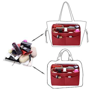 ZTUJO Purse Organizer Insert for Effortless Handbag Organization
