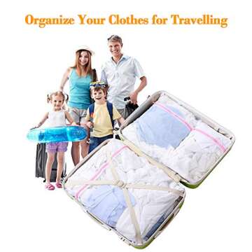 LEARJA Delicates Laundry Bags, Mesh Laundry Bag, Washing Machine Bag for Underwear, Lingerie, Bra, Pantyhose, Sock, Shoe, Travel Storage Organize Bags(5 Pack)