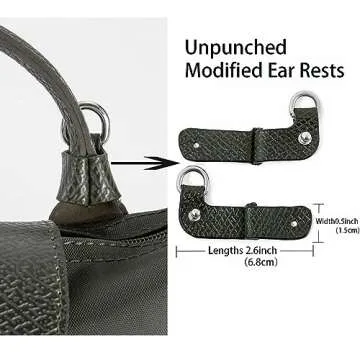 RYYXZXL Leather Purse Straps Replacement Shoulder Strap Leather Adjustable Crossbody Strap Suitable for Long champ Handbags（Dark Green）