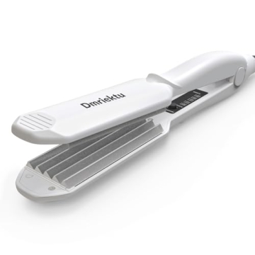 Hair Crimper for Women, Dmriektu Crimping Iron for Volumizing Fluffy Hairstyle, Crimper Hair Iron wi...