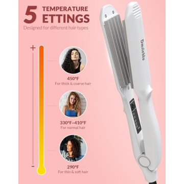 Dmriektu Hair Crimper - Fluffy Styles & Volume Styling Tool