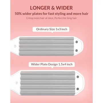 Dmriektu Hair Crimper - Fluffy Styles & Volume Styling Tool