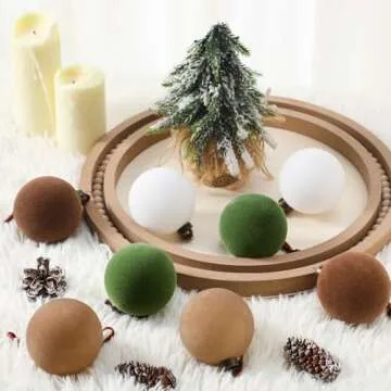 Sotiff Velvet Christmas Tree Decorations – Set of 48 Ornaments