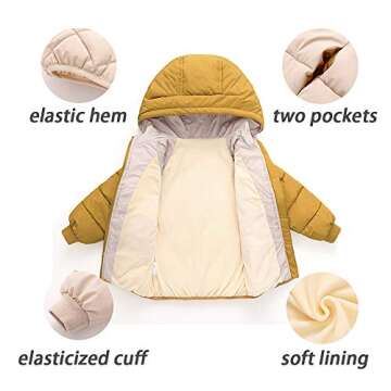 Curipeer Warm Winter Jacket for Toddlers 2T