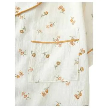 Remidoo Women's Floral PJ Set Light & Comfy Summer Pajamas