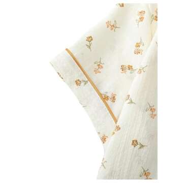 Remidoo Women's Floral PJ Set Light & Comfy Summer Pajamas