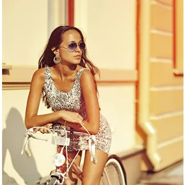 Rattan Earrings Boho Statement Raffia Earrings Handmade Straw Woven Wicker Drop Earring for Women Summer Beach Jewelry Gifts (brown round)