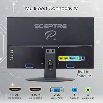 Sceptre 22-inch Monitor with Speakers and Gaming Modes