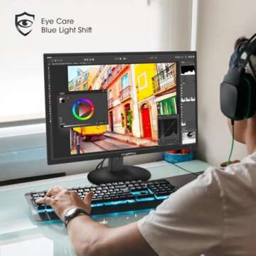 Sceptre 22-inch Monitor with Speakers and Gaming Modes