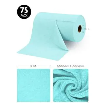 Fantastic Microfiber Cloth Roll - 75 Pack for Cleanliness