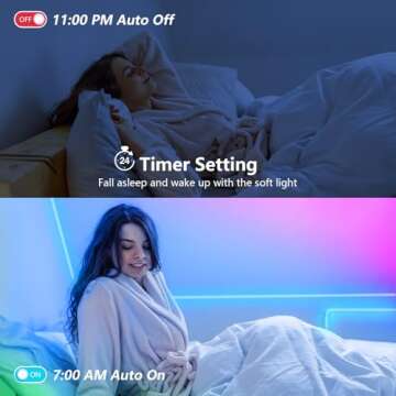 SINWE 100ft Led Lights for Bedroom,Music Sync Led Strip Lights with 44 Keys Remote and App Control,Color Changing RGB Led Lights for Room Home Kitchen Party Christmas Decoration (2 roll of 50ft)