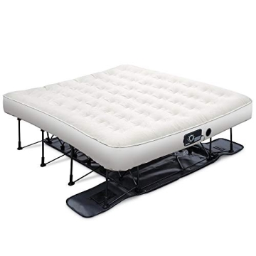 Ivation EZ-Bed (King) Air Mattress with Frame & Rolling Case, Self Inflatable, Blow Up Bed Auto Shut...