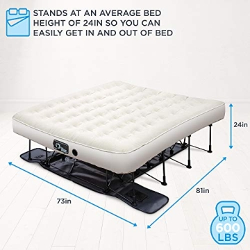 Ivation EZ-Bed King Air Mattress with Self-Inflating Frame