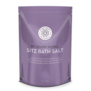 Pure Body Naturals Sitz Bath Salt – Natural Soak for Postpartum Comfort and Recovery 10 Oz