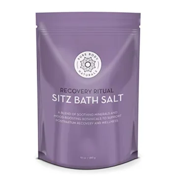 Pure Body Naturals Sitz Bath Salt – Natural Soak for Postpartum Comfort and Recovery 10 Oz