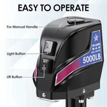 Premium 5500 lbs Electric Trailer Jack - Weatherproof & Durable