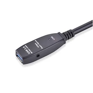 TECHTOO USB Extension Cable 16 Feet (5 Meter) USB 3.0 Active Cable Repeater Cable Type A Male to A Female with Built-in Signal Booster Chips