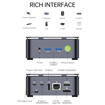 GMKtec G10 Mini PC with Ryzen 5 and 16GB RAM