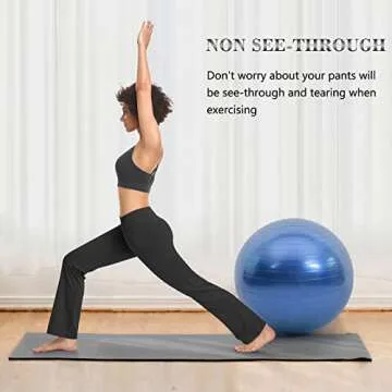 HISKYWIN Yoga Pants with Inner Pocket - 4 Way Stretch