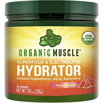 Organic Muscle Hydrator Electrolyte Powder - Watermelon Flavor for Performance