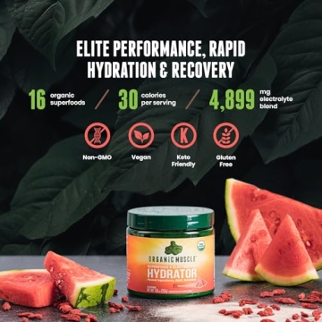 Organic Muscle Hydrator Electrolyte Powder for Recovery
