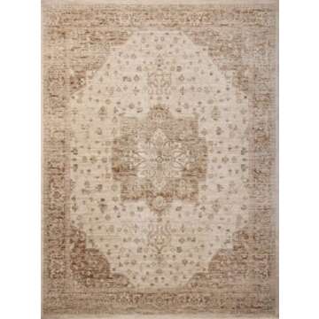 Loloi Magnolia Home by Joanna Gaines Junie Collection JUE-04 Natural/Clay 2'-7" x 8'-0", .38 Pile Height, Runner Rug