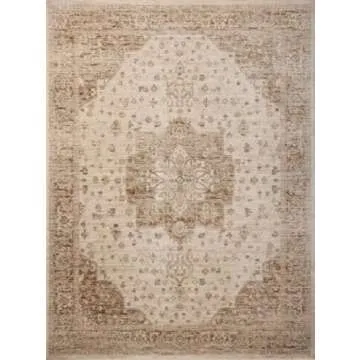 Loloi Magnolia Home by Joanna Gaines Junie Collection JUE-04 Natural/Clay 2'-7" x 8'-0", .38 Pile Height, Runner Rug