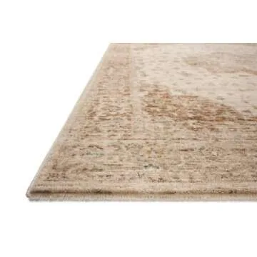 Loloi Magnolia Home by Joanna Gaines Junie Collection JUE-04 Natural/Clay 2'-7" x 8'-0", .38 Pile Height, Runner Rug