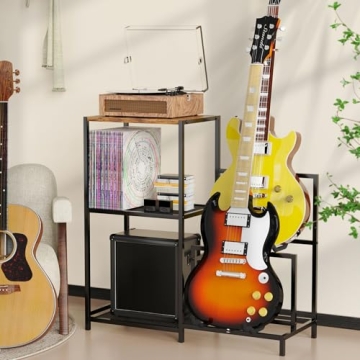 VGMiu Multi Guitar Stand with Adjustable Side Shelf