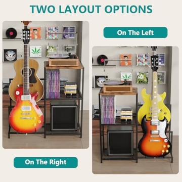 VGMiu Multi Guitar Stand with Adjustable Side Shelf