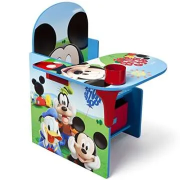 Mickey Mouse Chair Desk for Kids with Storage Bin