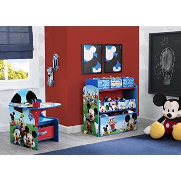 Delta Children Chair Desk With Storage Bin, Disney Mickey Mouse