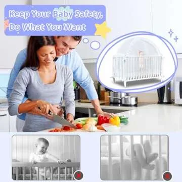 gumkeg Baby Crib Tent - Safe & Easy Installation for Parents