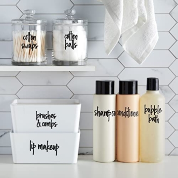 Stylish Talented Kitchen 192 Bathroom Labels for Organization