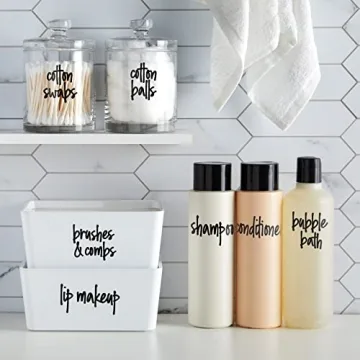 Stylish Talented Kitchen 192 Bathroom Labels for Organization