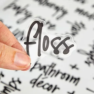 Stylish Talented Kitchen 192 Bathroom Labels for Organization