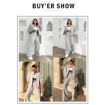 Aleumdr Women's Fleece Tracksuit for Cozy Winter Style