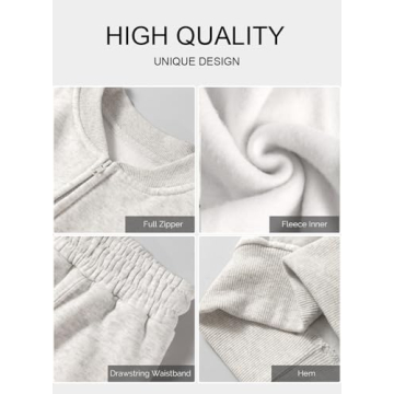 Aleumdr Women's Fleece Tracksuit for Cozy Winter Style