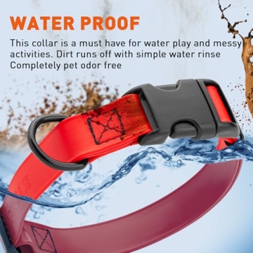 Dogline Waterproof Dog Collar - Durable & Easy to Clean