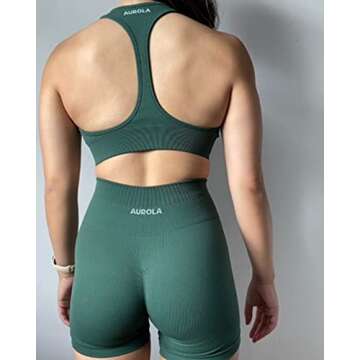 AUROLA Power Scrunch Butt Workout Shorts for Women Seamless Gym Shorts High Waist Tummy Control Yoga...