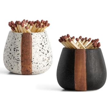 Amarcado Decorative Match Holder Set for Modern Homes