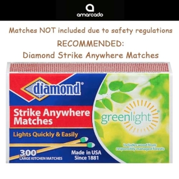 Amarcado Decorative Match Holder Set for Modern Homes