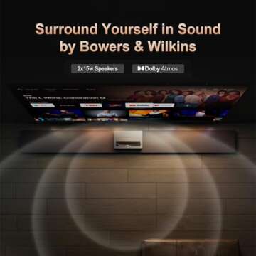 Formovie Theater Ultra Short Throw 4K Laser Projector | Triple Laser Projector with Dolby Vision & Built-In Speakers | The Top UST Projector at ProjectorCentral's 2022 & 2023 Laser TV Showdown