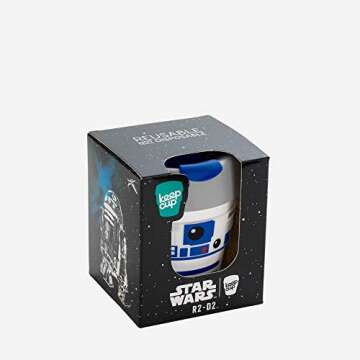 KeepCup R2D2B08 Reusable Glass Coffee Cup - 8 oz Small - Eco-Friendly Star Wars Novelty