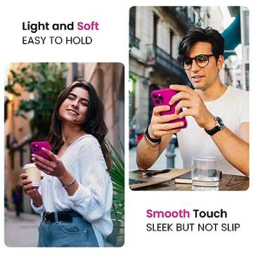 FireNova Designed for iPhone 15 Pro Max Case, Silicone Upgraded [Camera Protection] Phone Case with ...