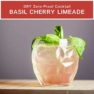 DRY Non-Alcoholic Cherry Botanical Bubbly I 4 Clean Ingredients I Delicious Way to Be Sober & Social I Zero Proof Mocktail Mixer I Craft Non-Alcoholic Multi-Use Beverage, 12 Fl Oz (Pack of 12)