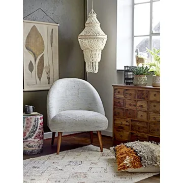 Creative Co-Op Green Embossed Stoneware Planter for Indoor Use