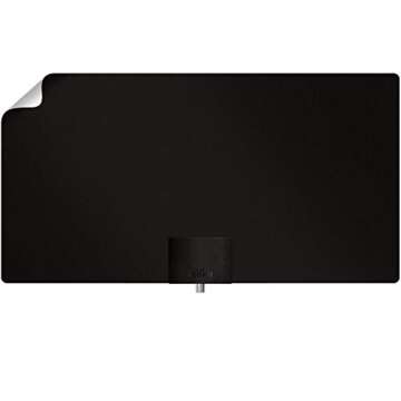 Mohu Leaf Supreme Pro Paper-Thin Indoor TV Antenna, Amplified, UHF VHF, 65-Mile Range, Multi-Directi...