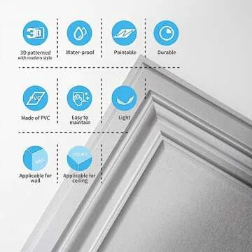Art3d Argent Silver PVC Ceiling Tiles (12-Pack)