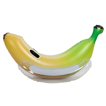Sloosh Inflatable Banana Pool Float - Giant Banana Funny Pool Floats Swimming Pool Party Decorations...